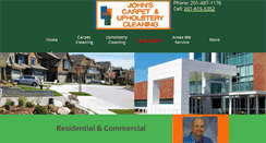 Desktop Screenshot of johnscarpetandupholsterycleaning.com